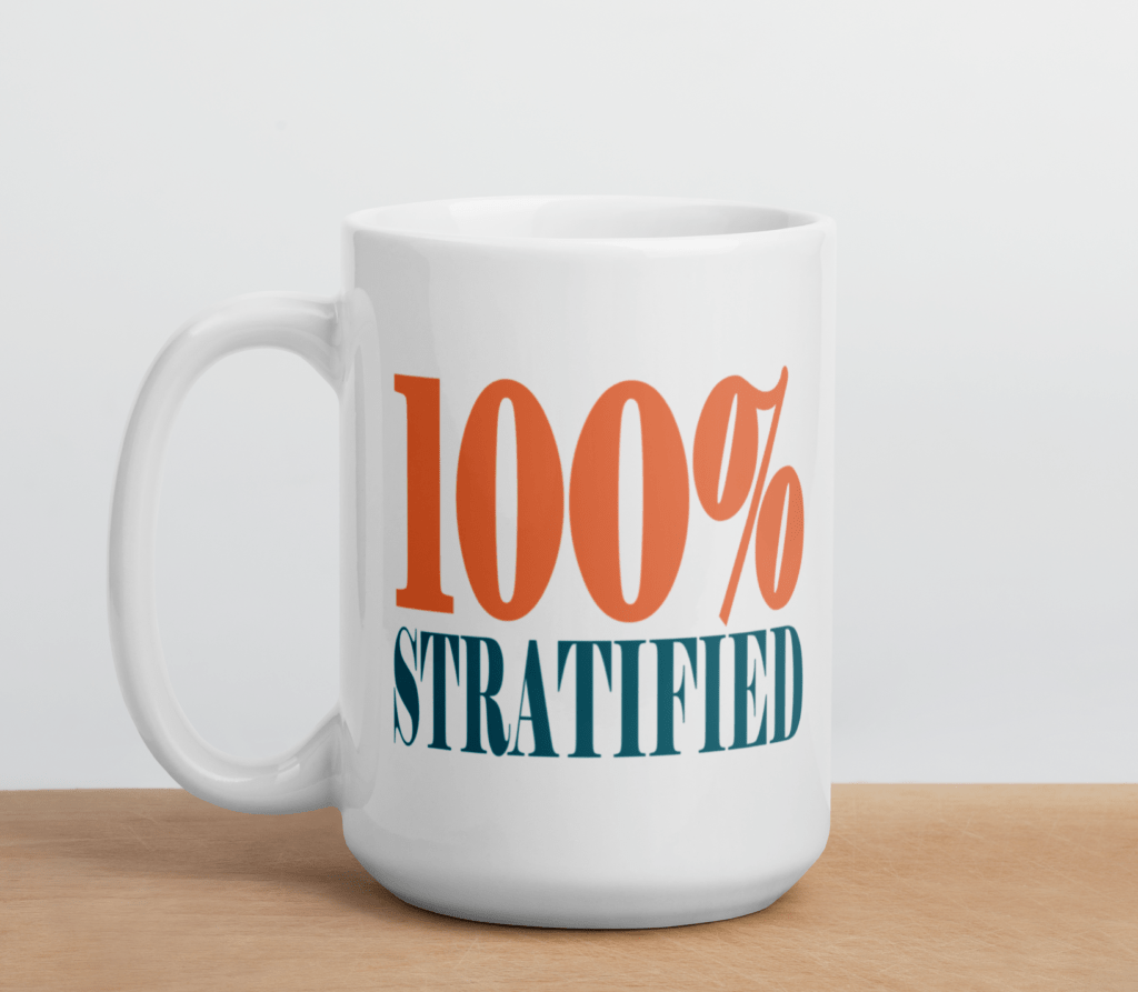 100% Stratified Mug