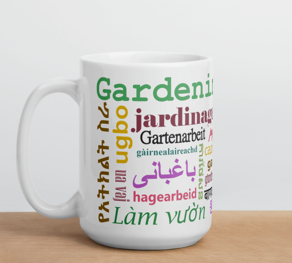 Gardening Languages Mug
